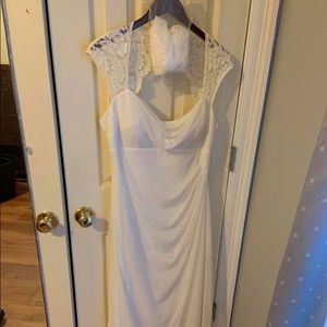 Wedding dress from David’s